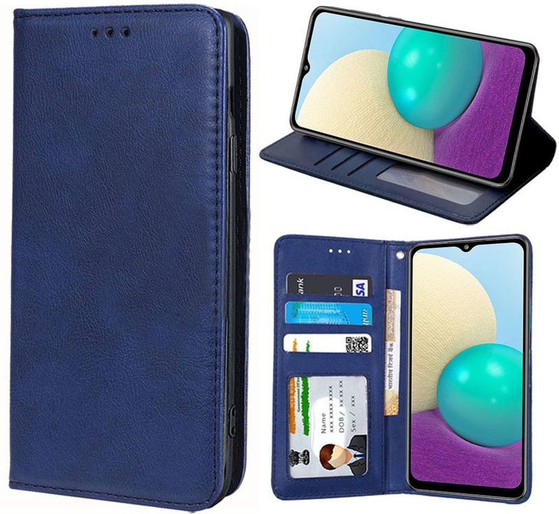 Unistuff Back Cover for Samsung Galaxy A02  (Blue, Dual Protection, Pack of: 1)
