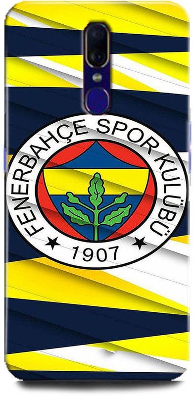 Afterglow Back Cover for Oppo F11 FB, FENERBAHCE, TURK, SPORTS, FLAG  (Multicolor, Shock Proof, Pack of: 1)