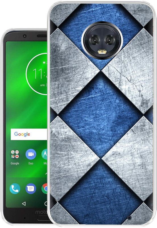 Snazzy Back Cover for Motorola Moto G6 Plus  (Blue, Grip Case, Silicon)