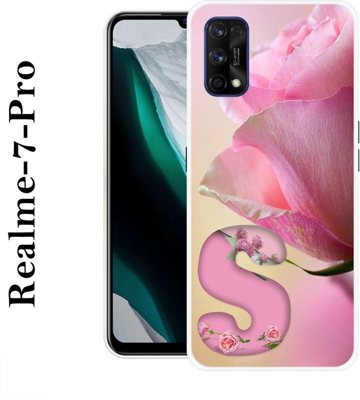VITARO Back Cover for Realme 7 Pro  (Pink, Beige, Silicon)