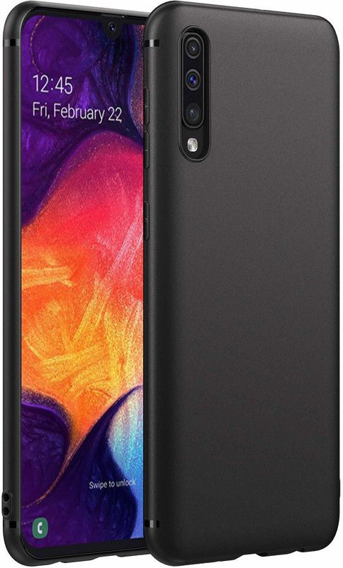 S-Softline Back Cover for Samsung Galaxy A50s (Premium Pudding Case)  (Black, Pack of: 1)