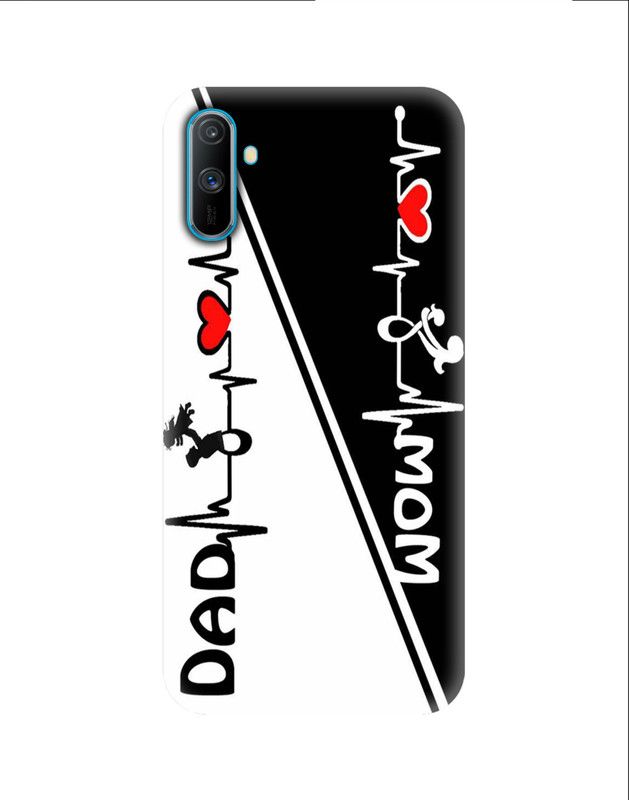 Pogcase Back Cover for Realme C3  (Black, White)