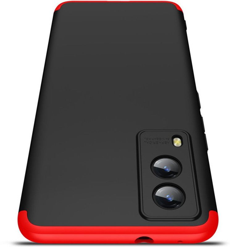 Glaslux Front & Back Case for Vivo V21e 5G  (Red, Camera Bump Protector, Pack of: 1)