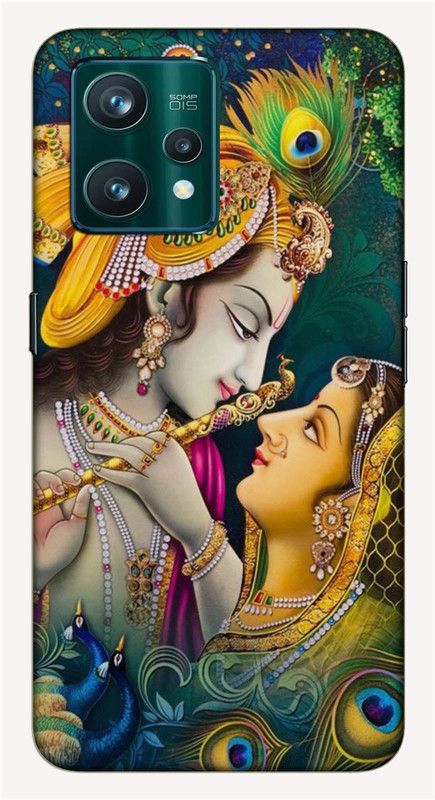 iprinto Back Cover for Realme 9 Pro PLUS 5G, RMX3392 Radha Krishna Lord Krishna Kanha Back Cover  (Green, Hard Case)