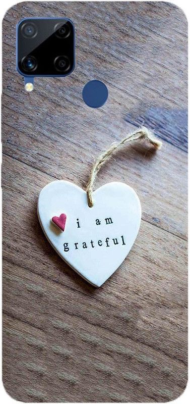 METOO Back Cover for REALME C12, Text Love Design Print Back Cover Print : 16  (Multicolor, Dual Protection, Silicon, Pack of: 1)