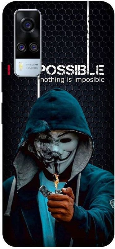 URCHIN Back Cover for Vivo Y31 Anonymous, Hacker, Mask man, mask boy  (Multicolor, Shock Proof, Pack of: 1)