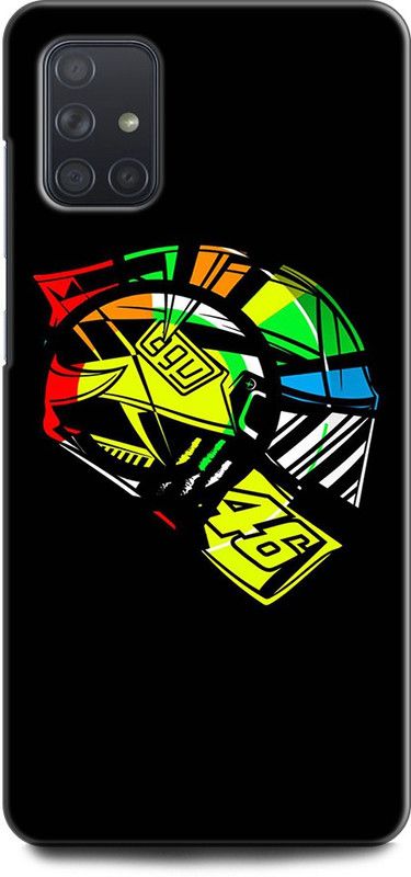 Afterglow Back Cover for SAMSUNG Galaxy A51 VALENTINO ROSSI, VR46, VR46 HELMET, AGV, BIKE RIDER, MOTOGP  (Multicolor, Shock Proof, Pack of: 1)