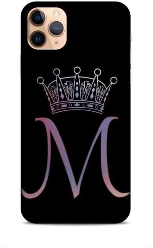 Trinetra Back Cover for Apple iPhone 11 Pro (M / Letter / Alphabet / Name)  (Black, Hard Case, Pack of: 1)