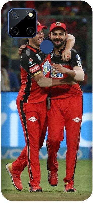 3D U PRINT Back Cover for Realme C25,RMX3193 Kohli,MS Dhoni,rohit sharma  (Red, Waterproof, Pack of: 1)