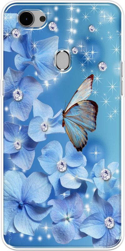 Appcityprint Back Cover for OPPO F7  (Blue, Grip Case, Silicon, Pack of: 1)