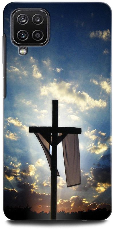 ORBIQE Back Cover for SAMSUNG Galaxy F12 JESUS, CRIST, JESUS SAVES CROSS, GOD, LORD JESUS  (Multicolor, Hard Case, Pack of: 1)