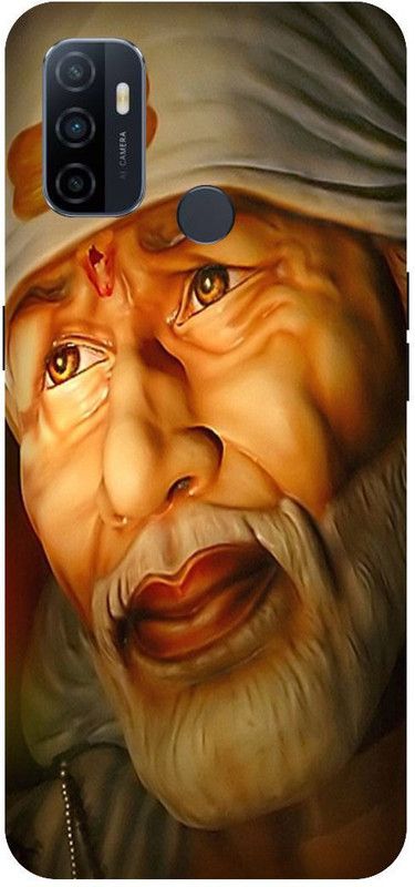 SSMORYA Back Cover for OPPO A53, God Saibaba Multicolour Printed  (Multicolor, Hard Case, Pack of: 1)