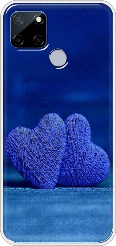 Appcityprint Back Cover for Realme C12  (Blue, Grip Case, Silicon, Pack of: 1)