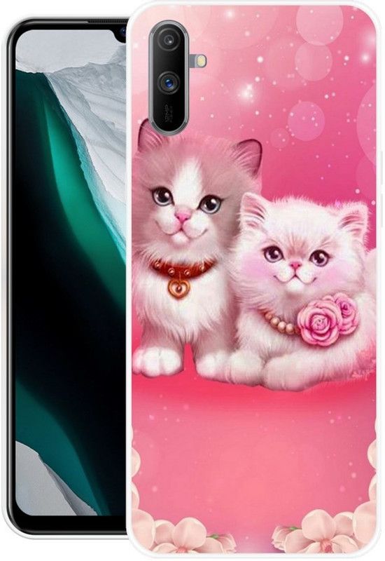 RJ14 (Online) Back Cover for Realme C3  (Multicolor, Grip Case, Silicon)