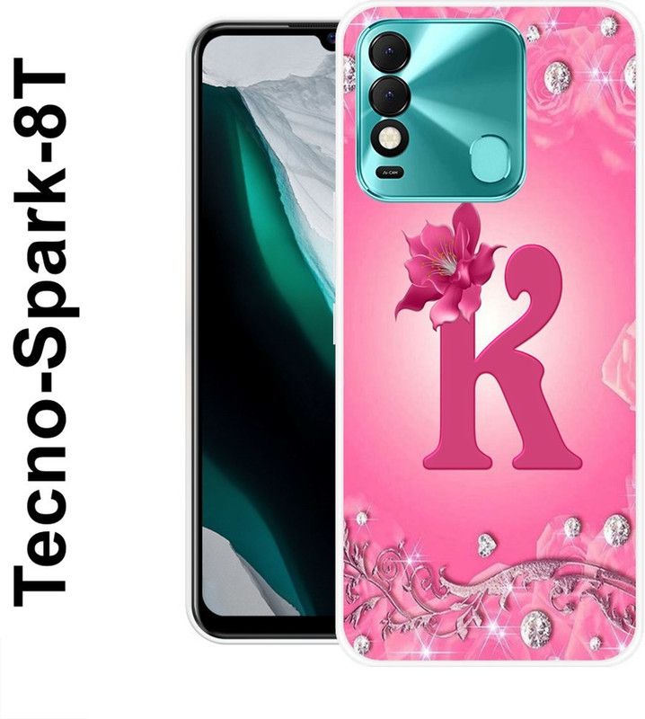 SUPER CASE Back Cover for Tecno Spark 8T  (Pink, Silicon)