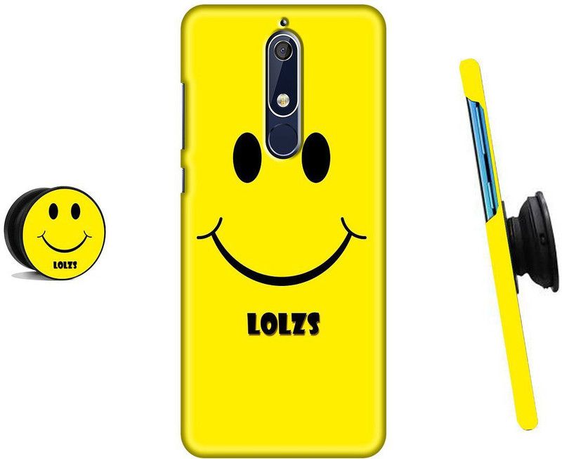 SPBR Back Cover for Nokia 5.1  (Black, Yellow)