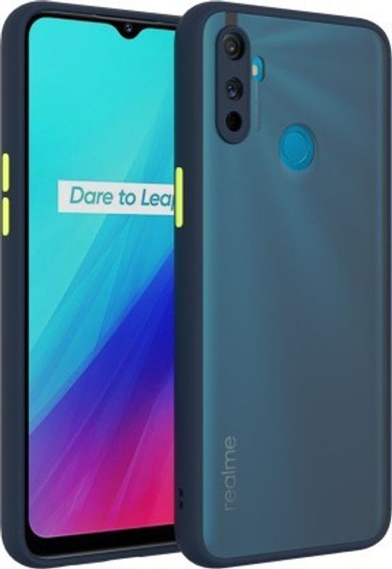 MatteSmoke Back Cover for Realme Narzo 10A  (Blue, Shock Proof, Pack of: 1)