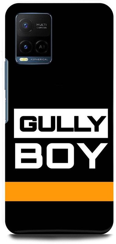 FIKORA Back Cover for Vivo Y21A, V2111, GULLY, BOY, LOGO, SIGN  (Black, Hard Case)