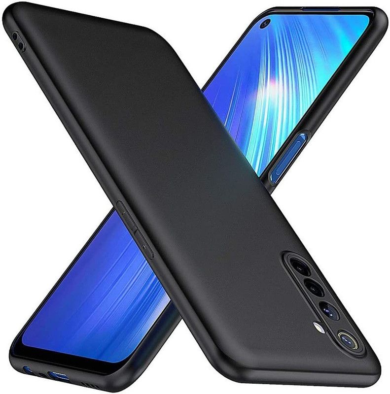 Casehub Back Cover for Realme 6, Realme 6i  (Black, Camera Bump Protector)