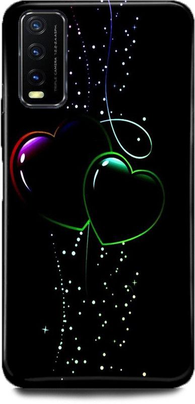 MRBE Back Cover for ViVO Y20, V2029, CUTE, LOVE, COUPLE, LOVERS, VALENTINE, HEART BACK COVER  (Multicolor, Hard Case, Pack of: 1)