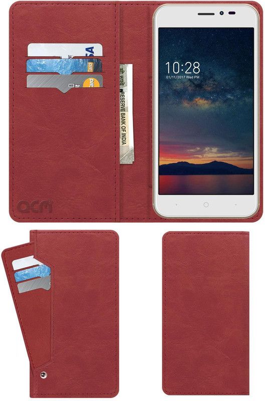 ACM Flip Cover for Infocus A2  (Pink, Cases with Holder, Pack of: 1)