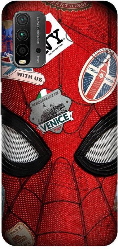 URCHIN Back Cover for Redmi 9 Power Spiderman, Ultimate spiderman, Spiderman logo,  (Multicolor, Shock Proof, Pack of: 1)