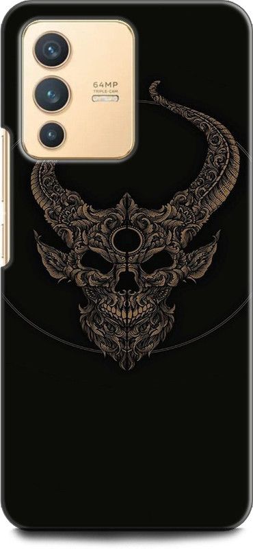 KEYCENT Back Cover for Vivo V23 Pro 5G, V2132 DEMON HUNTER, DARK, DEVIL, SKULL, BLACK  (Multicolor, Shock Proof, Pack of: 1)