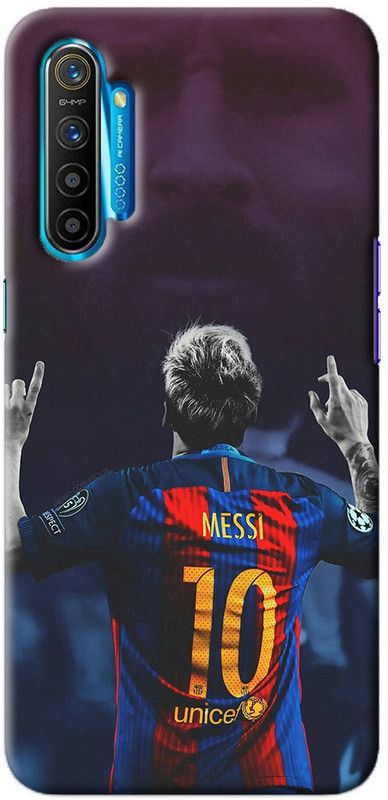 NDCOM Back Cover for REALME XT Lionel Messi Football Printed  (Multicolor, Hard Case, Pack of: 1)