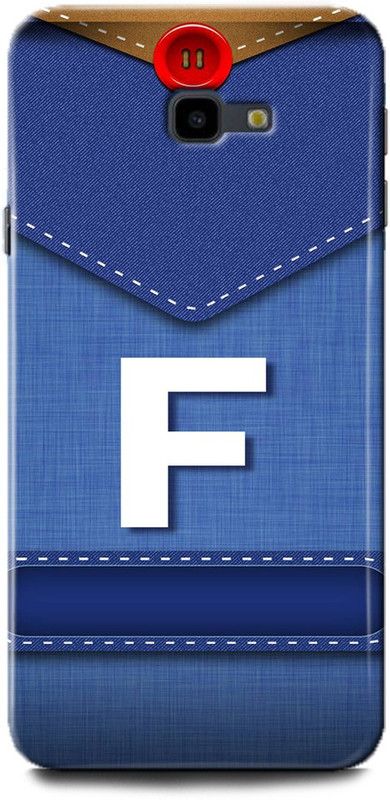 WallCraft Back Cover for SAMSUNG Galaxy J4 Plus F, F LETTER, F NAME, BLUE, JEANS, F ALPHABET, ALPHABET  (Multicolor, Dual Protection, Pack of: 1)