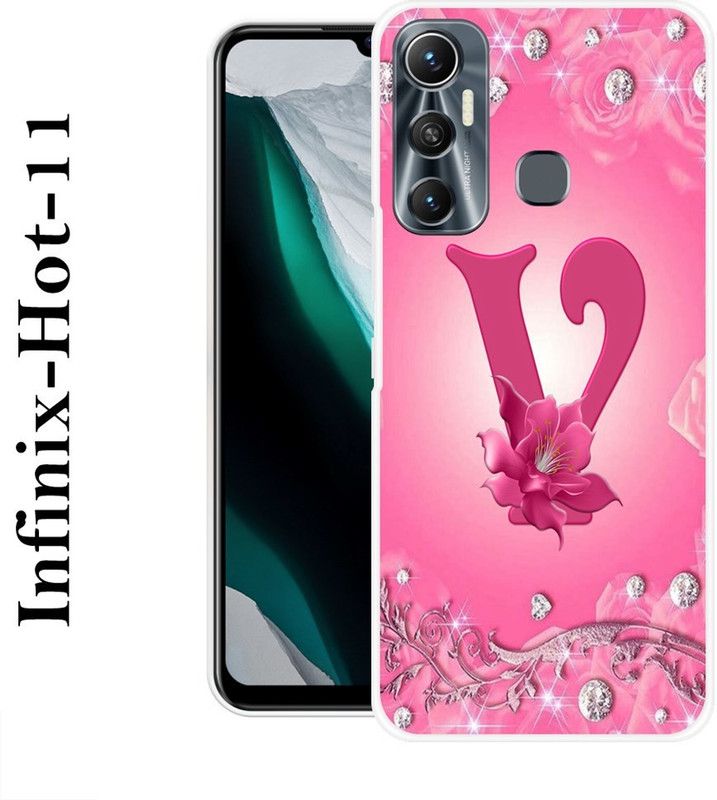 LOVETHINK Back Cover for Infinix Hot 11  (Pink, Silicon)