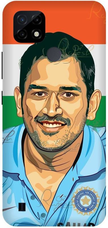 DIKRO Back Cover for realme C21Y, RMX3261, MS, DHONI, MAHENDER, SINGH, DHONI, CSK  (Blue, Hard Case, Pack of: 1)