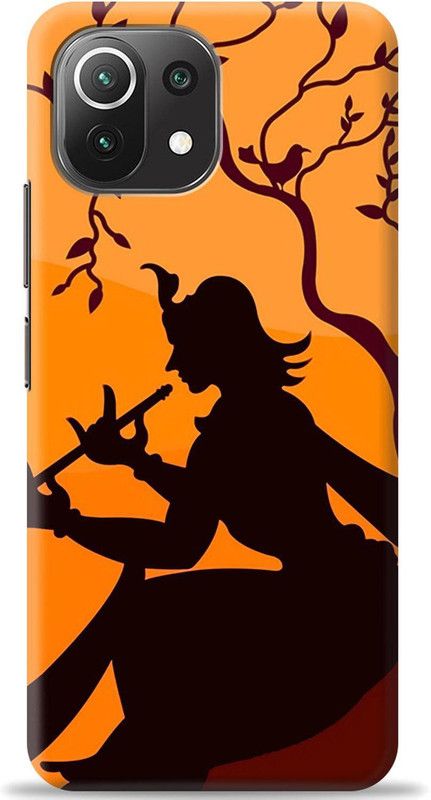 Swagr Back Cover for Mi 11 Lite  (Orange, Shock Proof, Pack of: 1)