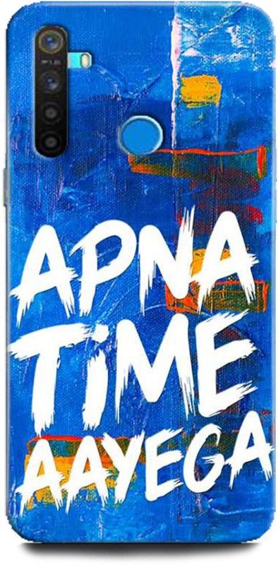 WallCraft Back Cover for Realme Narzo 10, RMX2040 APNA TIME AAYEGA, MOTIVATIONAL, QUOTES  (Multicolor, Dual Protection)