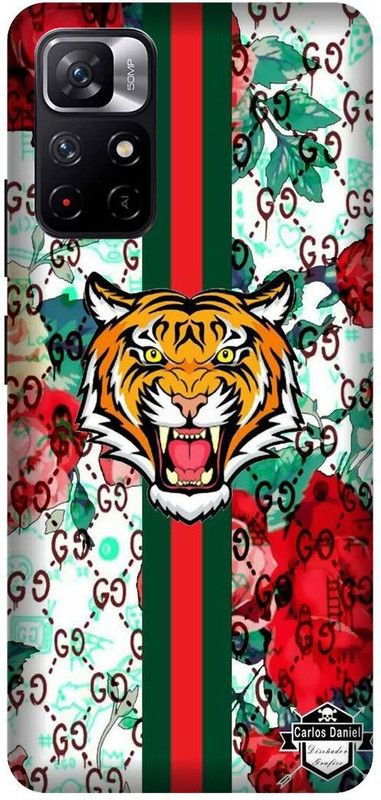 Yoprint Back Cover for Redmi Note 11t 5G Lion face Printed cover  (Multicolor, Hard Case, Pack of: 1)