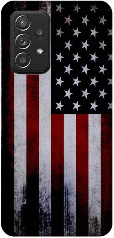 NDCOM Back Cover for SAMSUNG Galaxy A52 best American flag Printed  (Multicolor, Hard Case, Pack of: 1)