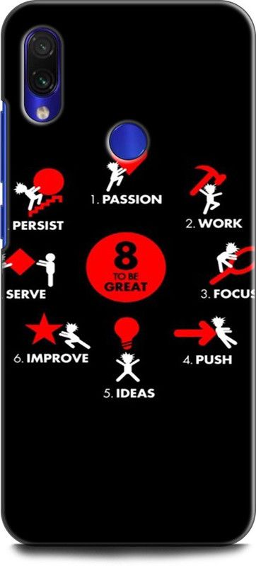 Wall Art Back Cover for Redmi Note 7S MOTIVATIONAL, LIFE QUOTES, SMILE, POSITIVE  (Multicolor, Dual Protection, Pack of: 1)