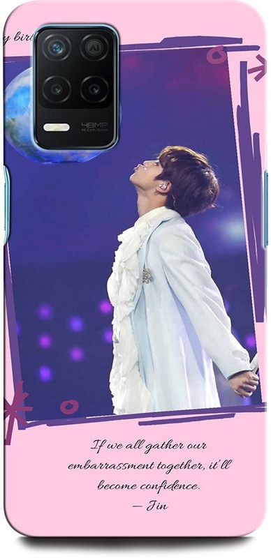ORBIQE Back Cover for Realme 8 5G BTS X ARMYJUNGSHOOK, KOREAN, HEARTBEAT, BTS, BEAT, V  (Multicolor, Hard Case, Pack of: 1)