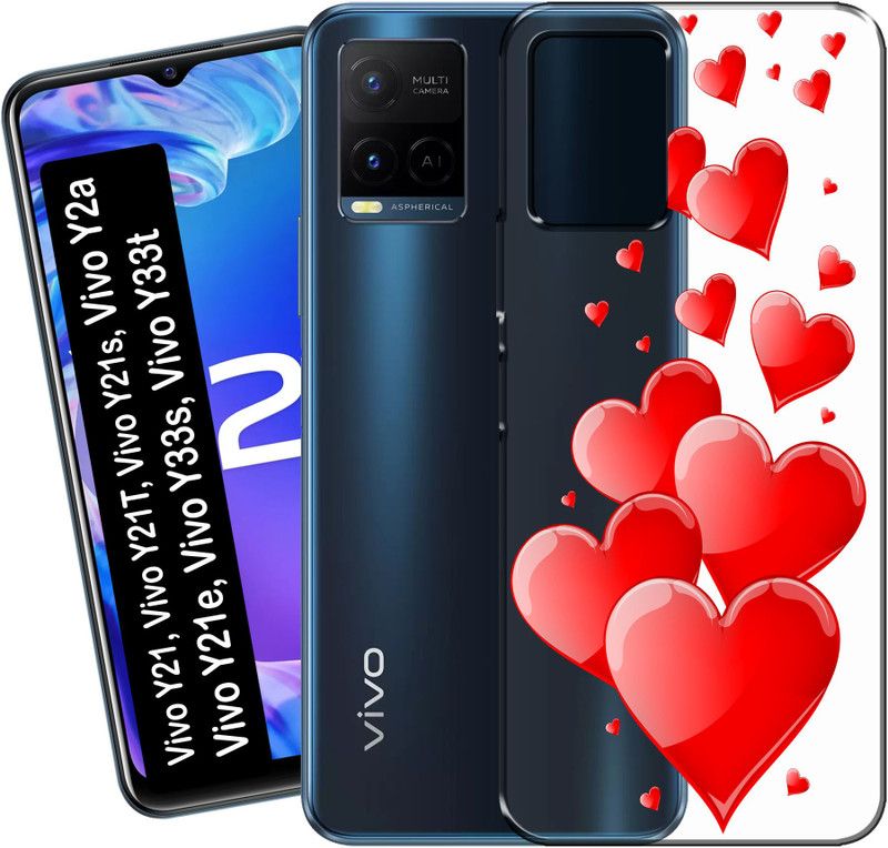 kudia Back Cover for Vivo Y21, Vivo Y21t, vivo Y21s, vivo Y21a, vivo Y21e, vivo Y33s, vivo Y33t  (Transparent, Grip Case, Silicon, Pack of: 1)