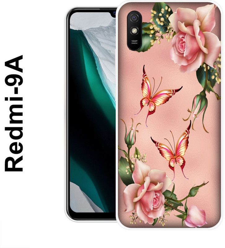 SUPERCASE Back Cover for Redmi 9A  (Pink, Green, Grip Case, Silicon)