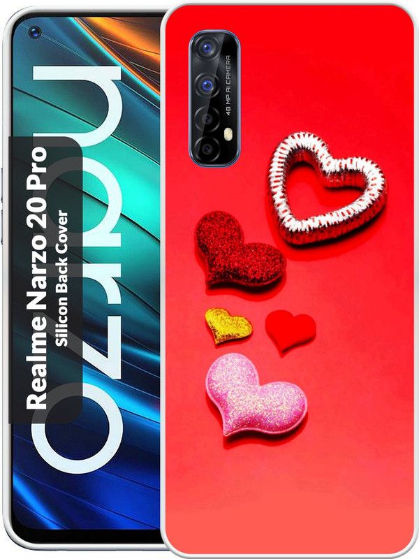 Mizlox Back Cover for Realme Narzo 20 Pro  (Multicolor, Grip Case, Silicon, Pack of: 1)