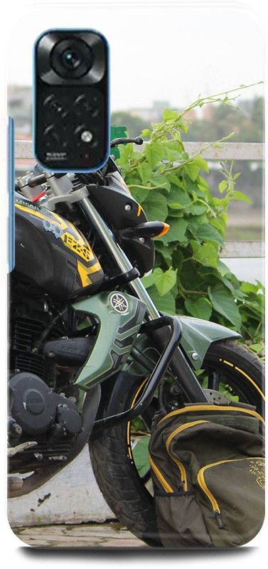 play fast Back Cover for Redmi Note 11 YAMAHA, FZ, FZS, BIKE  (Green, Hard Case, Pack of: 1)