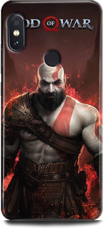 FIKORA Back Cover for Redmi Note 6 Pro/MZB6882IN/MZB6883IN GOD OF WAR PRINTED  (Multicolor, Hard Case, Pack of: 1)