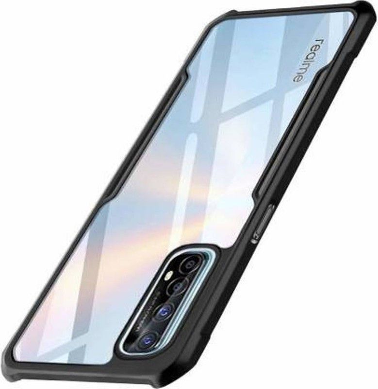 BooZ Back Cover for Realme Narzo 20 Pro  (Black, Transparent, Dual Protection, Pack of: 1)
