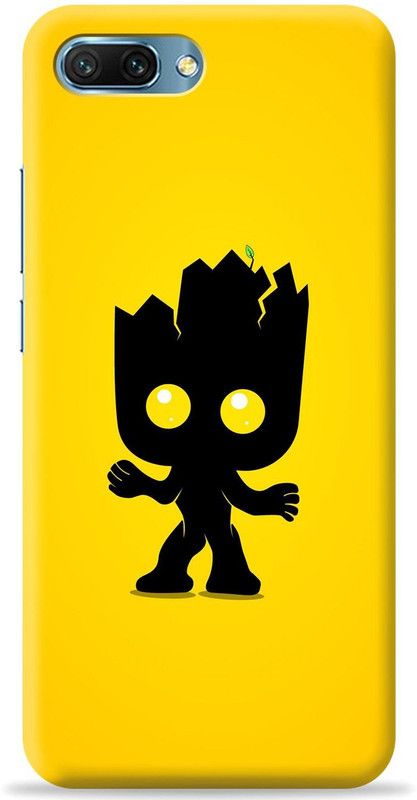 Crafter Back Cover for Honor 10  (Yellow, Shock Proof, Pack of: 1)