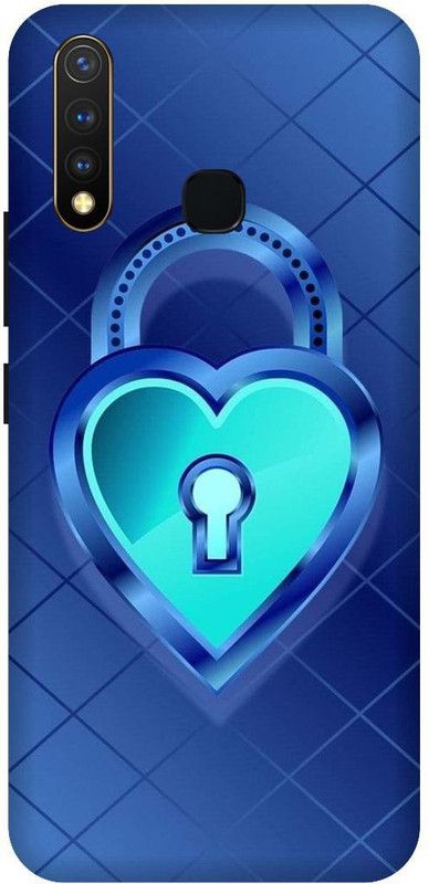 SSMORYA Back Cover for Vivo U20 (Lock, Love) Printed Back Cover  (Multicolor, Waterproof, Pack of: 1)