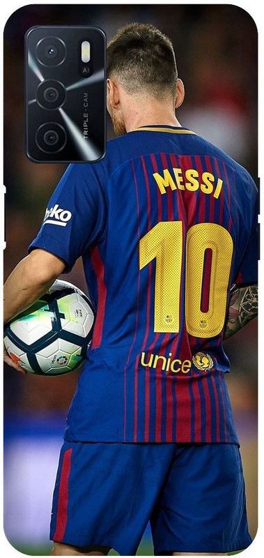 VS PRINT LINK Back Cover for OPPO A16 \ CPH2269 \ Messi, Football,Printed back cover  (Blue, Hard Case, Pack of: 1)