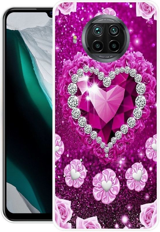 BLUEBUG Back Cover for Mi 10i  (Purple, Grip Case, Silicon, Pack of: 1)