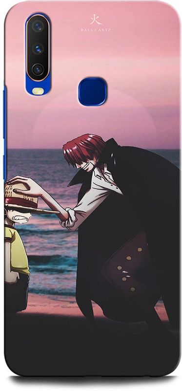 GRAFIQE Back Cover for Vivo Y15 1901 SHANKS, NARUTO, ANIME, NEON, GOKU  (Multicolor, Shock Proof, Pack of: 1)