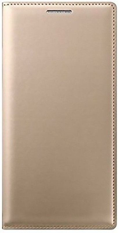 7Rocks Flip Cover for Mi 4  (Gold, Shock Proof, Pack of: 1)