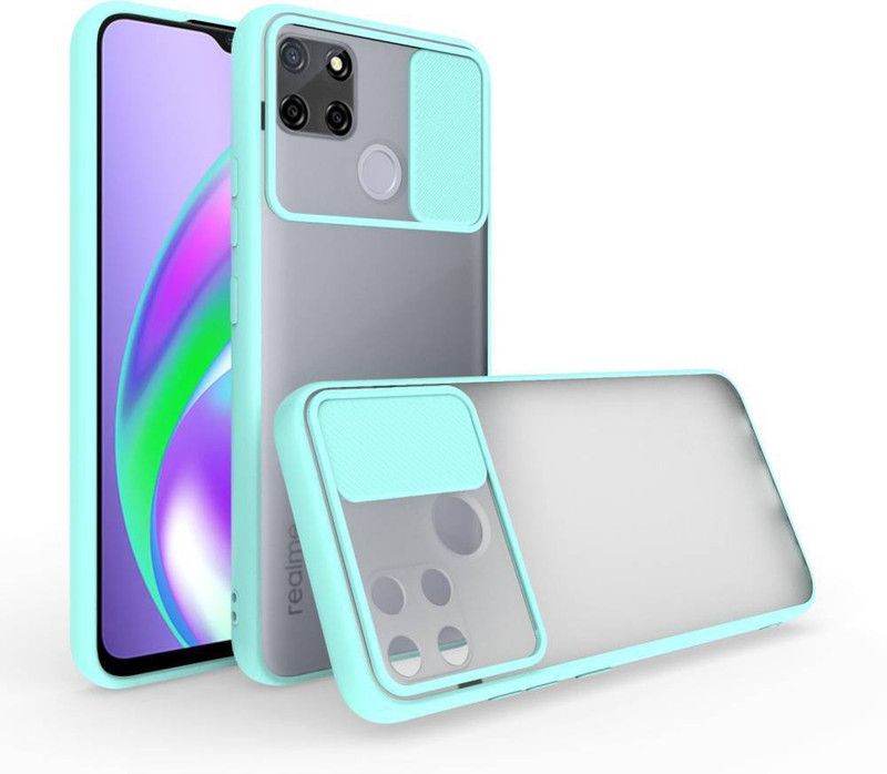 AOnes Back Cover for Realme Narzo 30A  (Blue, Cases with Holder, Pack of: 1)